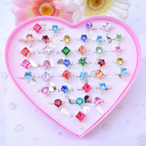 36Pcs Cute Rings For Girls