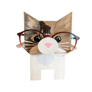 Animal-shaped mounts for glasses