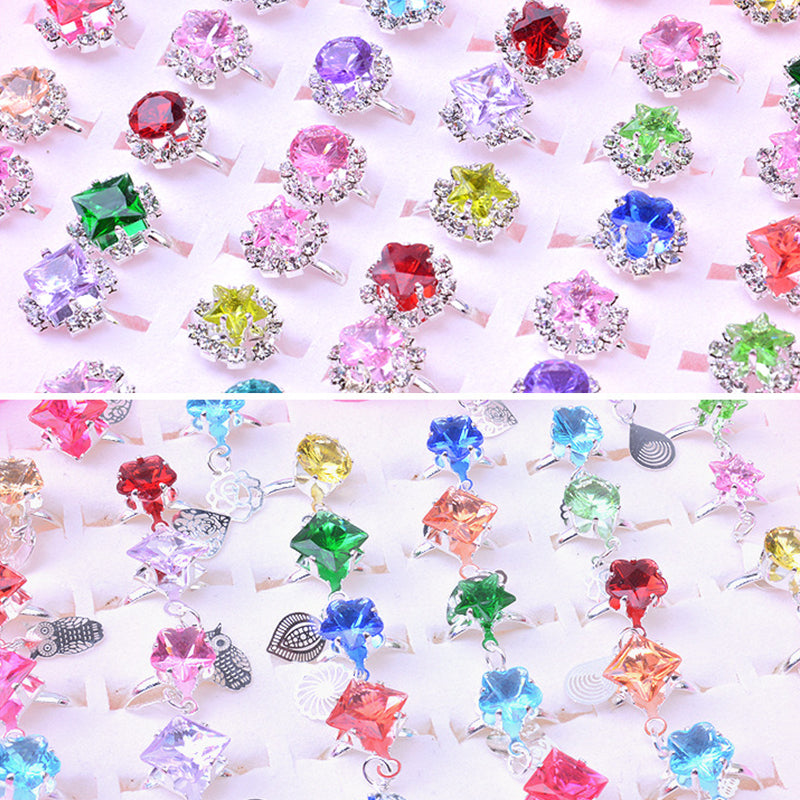 36Pcs Cute Rings For Girls