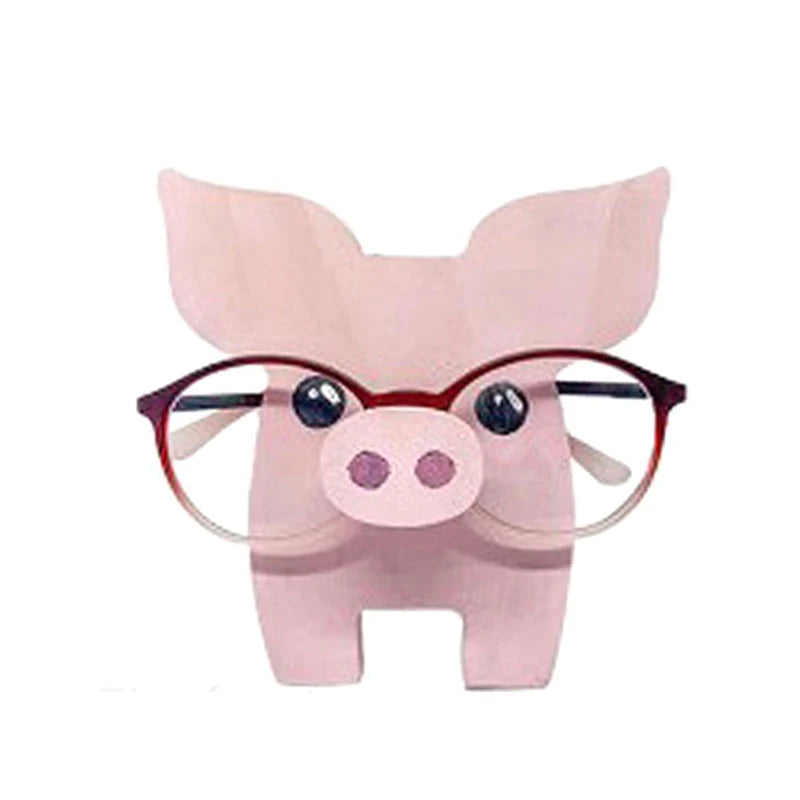 Animal-shaped mounts for glasses