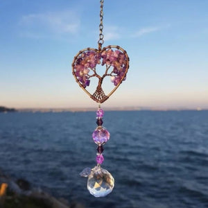 Crystal Wind Chime Tree Of Life Suncatcher