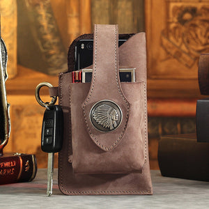 Multifunctional Leather Mobile Phone Bag