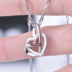 Grandma To Granddaughter Interlocking Heart Necklace