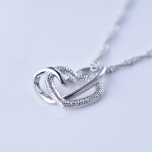 Grandma To Granddaughter Interlocking Heart Necklace