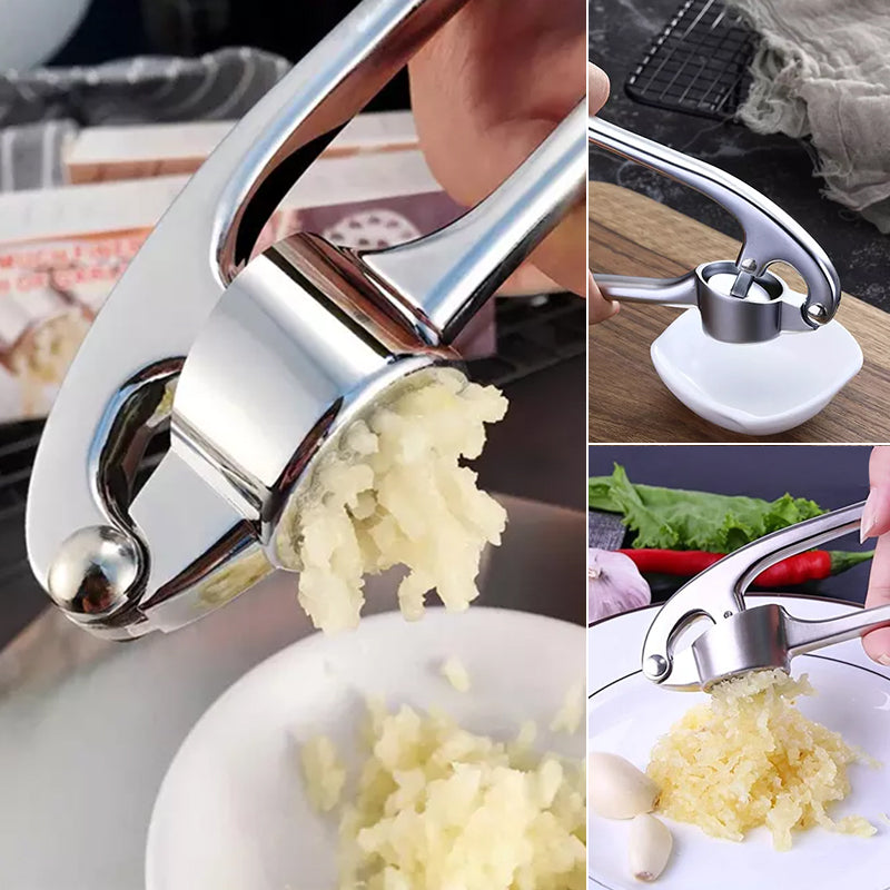 Premium Garlic Press With Soft Easy-Squeeze Ergonomic Handle