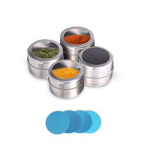 Stainless Steel Magnetic Spice Jars