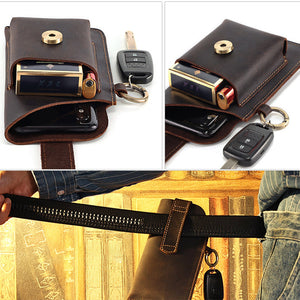 Multifunctional Leather Mobile Phone Bag