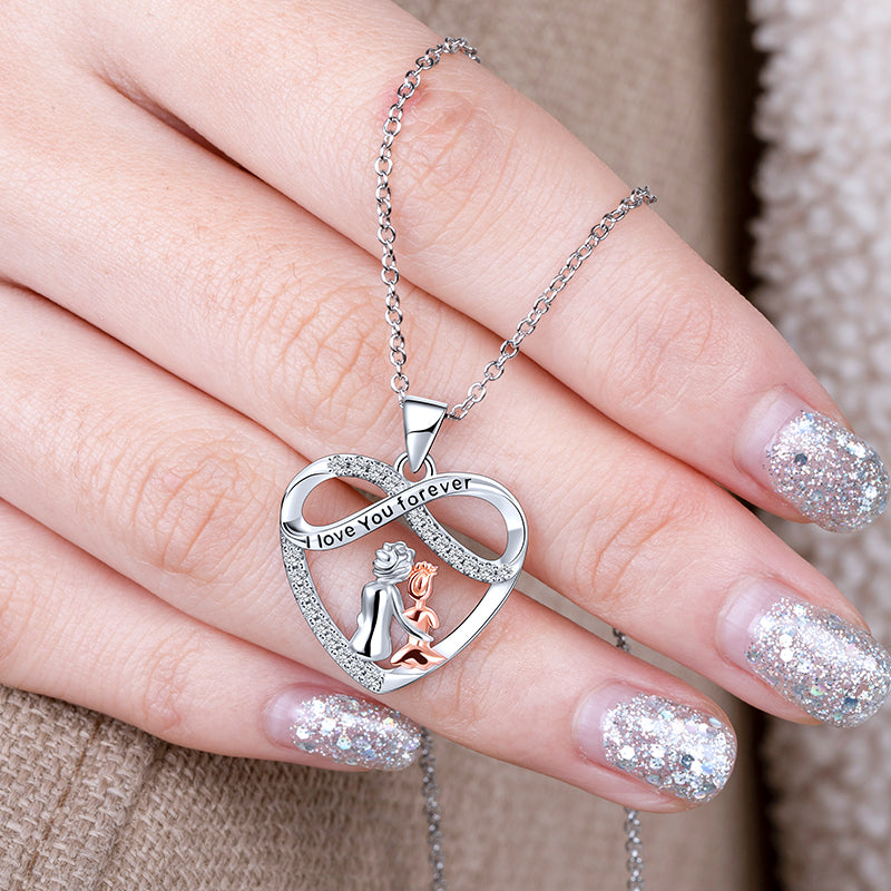 Love You Forever Heart Necklace