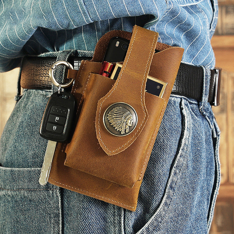 Multifunctional Leather Mobile Phone Bag