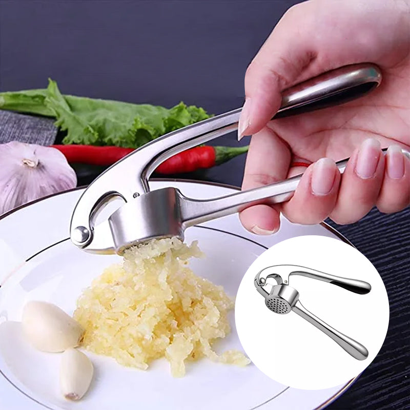 Premium Garlic Press With Soft Easy-Squeeze Ergonomic Handle