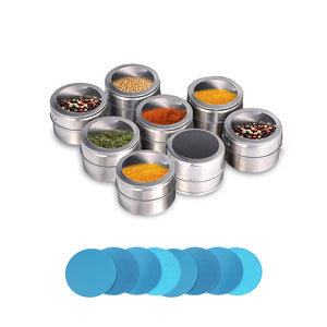 Stainless Steel Magnetic Spice Jars