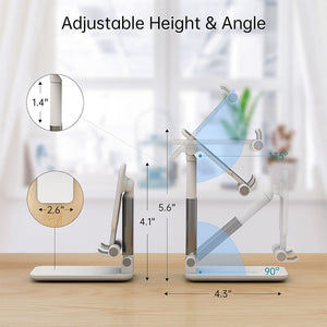 Foldable Aluminum Desktop Phone Holder