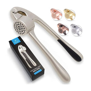 Premium Garlic Press With Soft Easy-Squeeze Ergonomic Handle