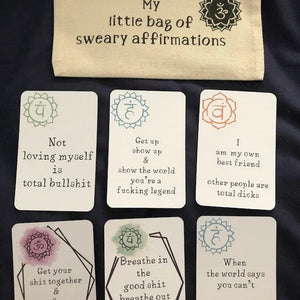 Funny Affirmation Card Gift Made with Coated Paper(set of 16pcs)