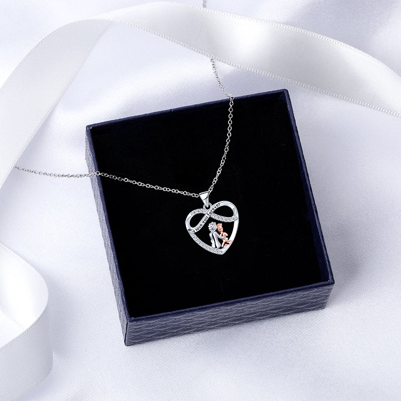 Love You Forever Heart Necklace