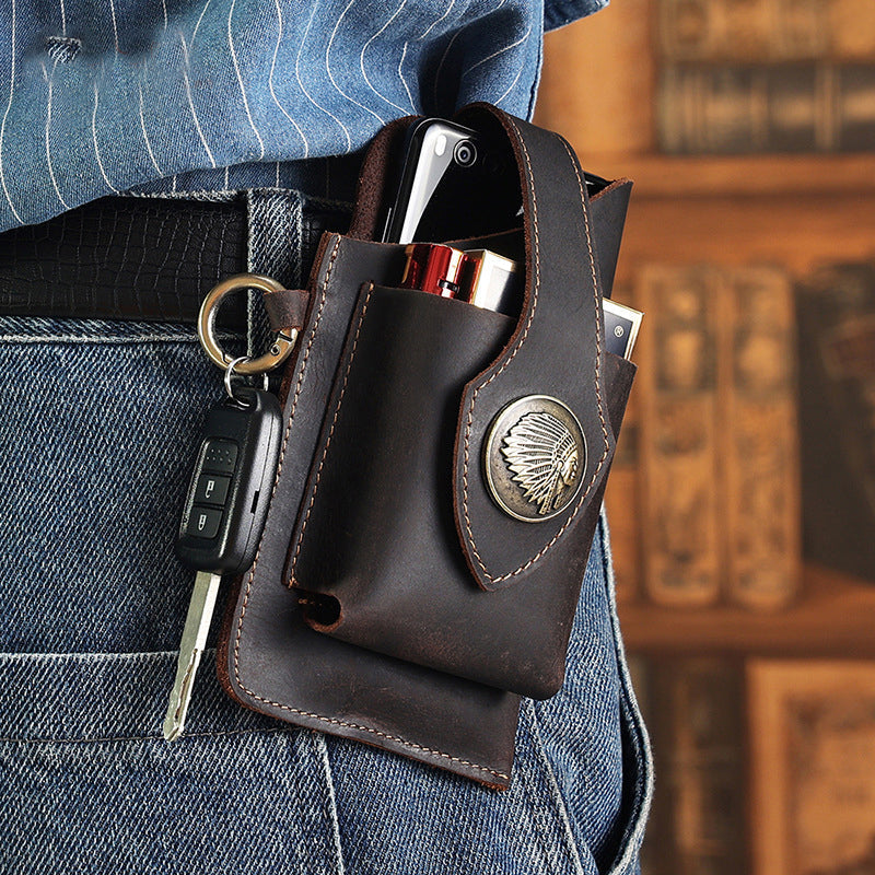 Multifunctional Leather Mobile Phone Bag