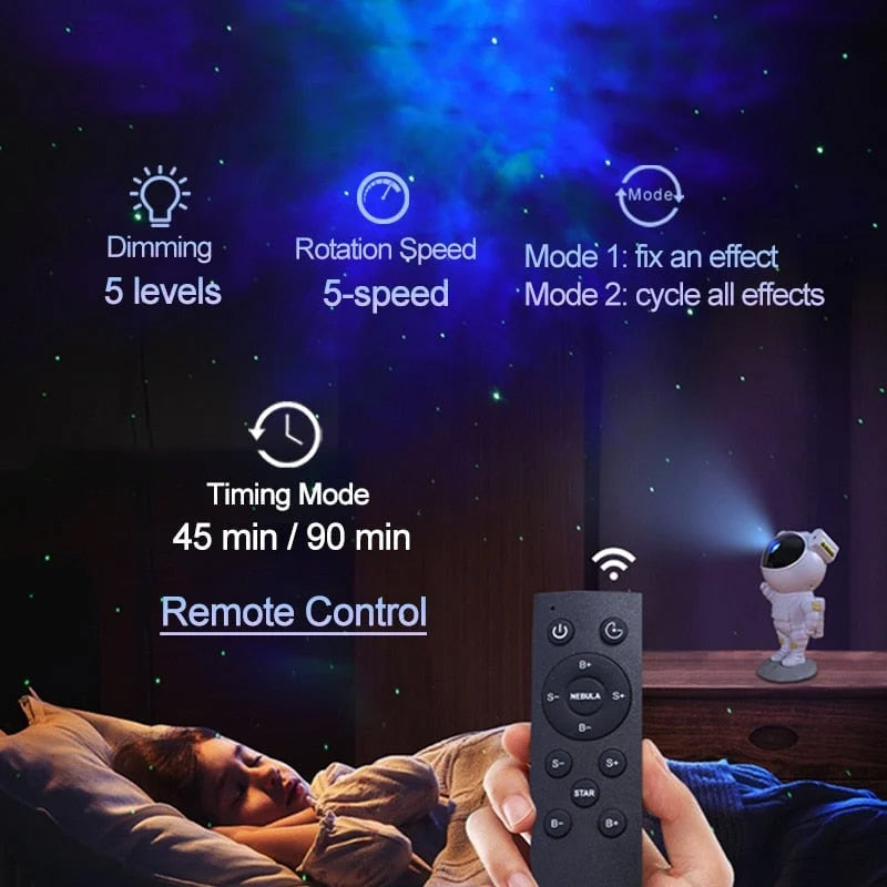 Astronaut Star Galaxy Projector Light