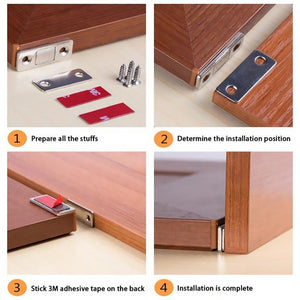 Invisible Magnetic Door Clamp