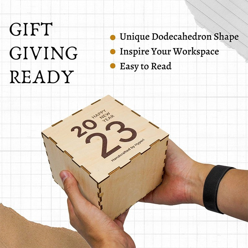 Wooden Desk DIY Calendar 2023