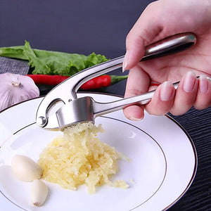 Premium Garlic Press With Soft Easy-Squeeze Ergonomic Handle