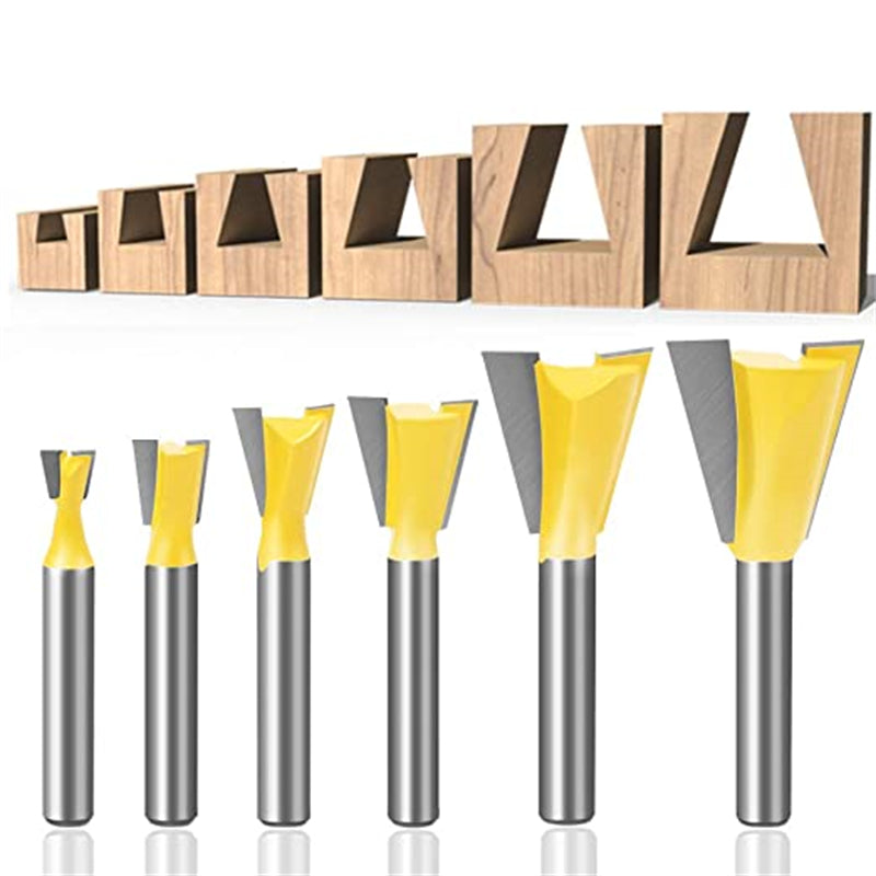 1/4 Inch Shank Dovetail Router Bit Set