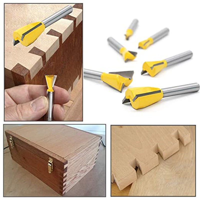 1/4 Inch Shank Dovetail Router Bit Set