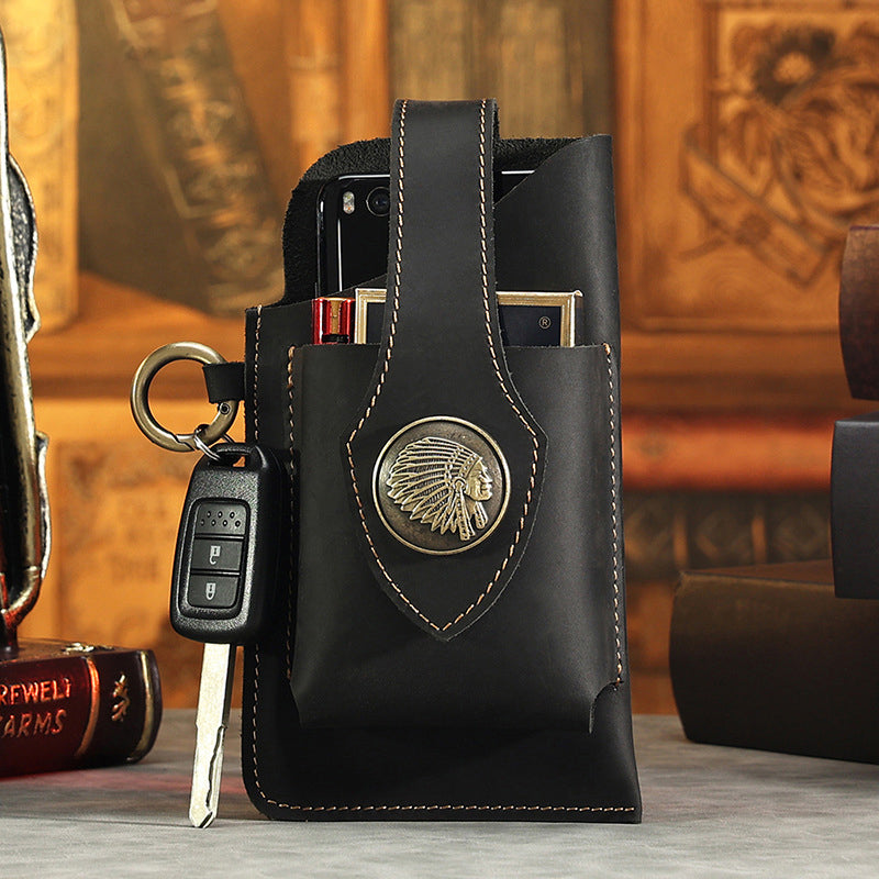 Multifunctional Leather Mobile Phone Bag