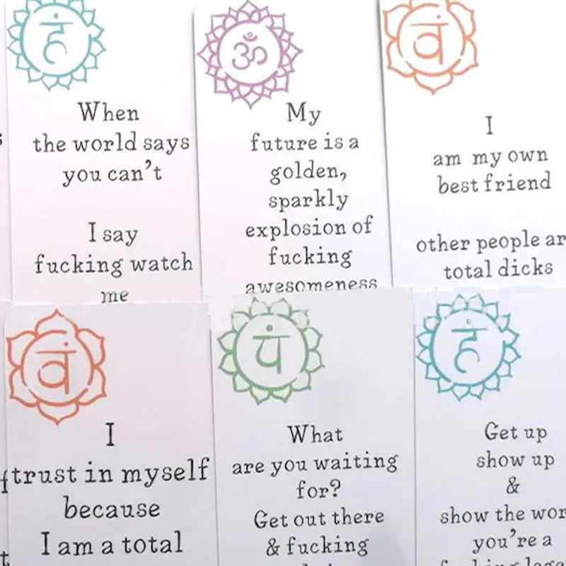 Funny Affirmation Card Gift Made with Coated Paper(set of 16pcs)