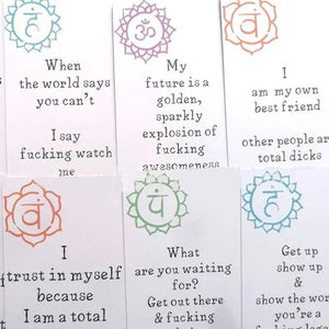 Funny Affirmation Card Gift Made with Coated Paper(set of 16pcs)