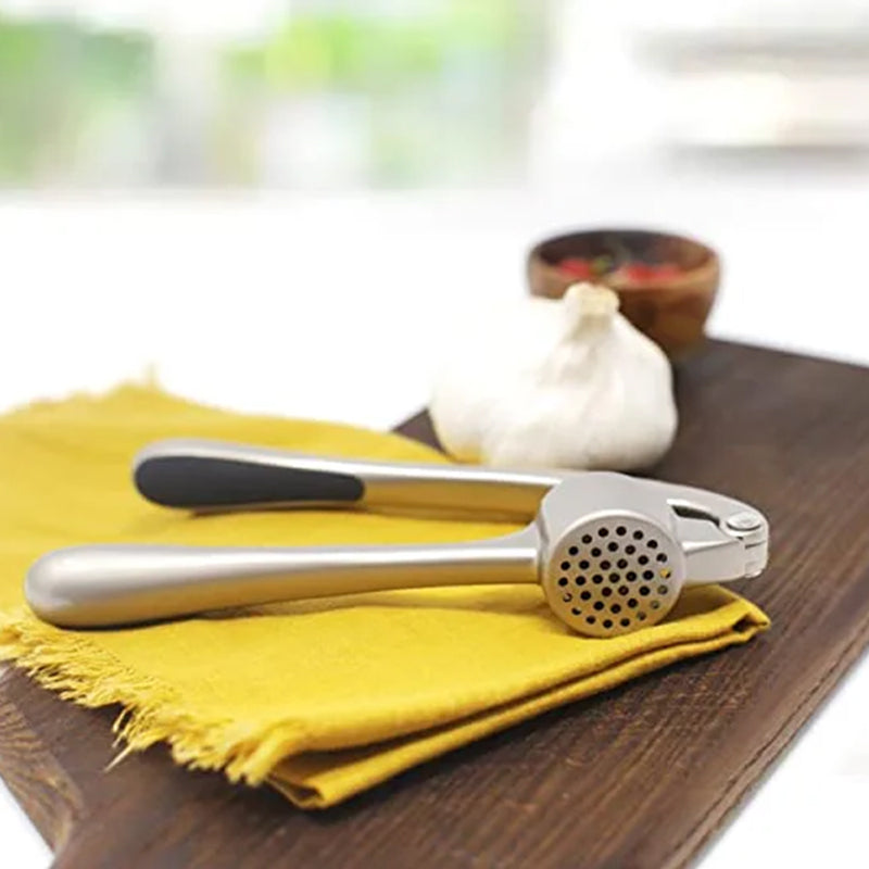 Premium Garlic Press With Soft Easy-Squeeze Ergonomic Handle