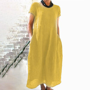 Loose Solid Color Dress