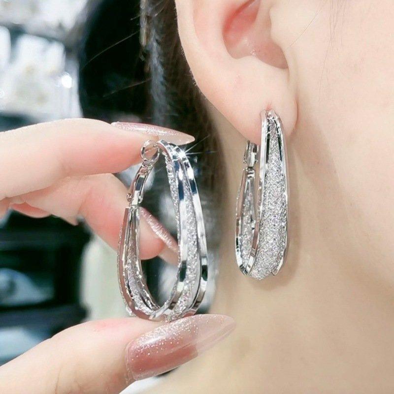 Fashion Oval Earrings