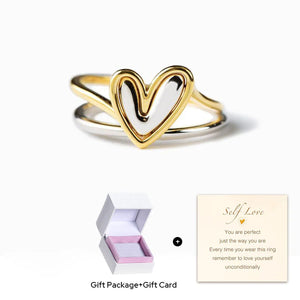 To My Granddaughter Irregular Minimalist Two-piece Ring