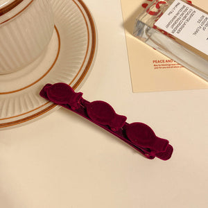 Flocking Braided Hair Clip (2 pcs)