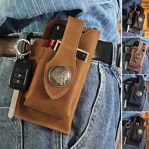 Multifunctional Leather Mobile Phone Bag