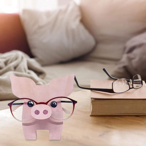 Animal-shaped mounts for glasses