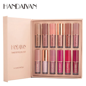 12 Color Liquid Lipstick Set