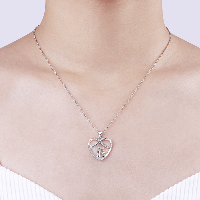 Love You Forever Heart Necklace