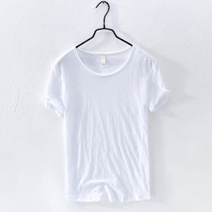 Round Neck Bamboo Cotton T-shirt