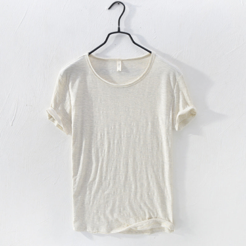 Round Neck Bamboo Cotton T-shirt