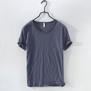 Round Neck Bamboo Cotton T-shirt